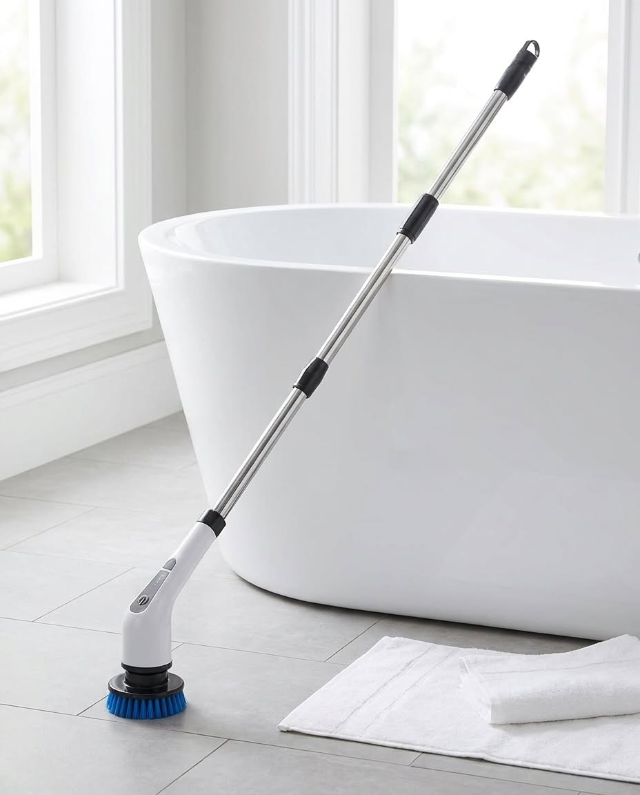Mango extensible: limpia la regadera sin arrodillarte
